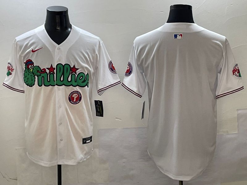 Men Philadelphia Phillies Blank White three generations Joint Name 2025 Nike MLB Jersey style 3->philadelphia phillies->MLB Jersey